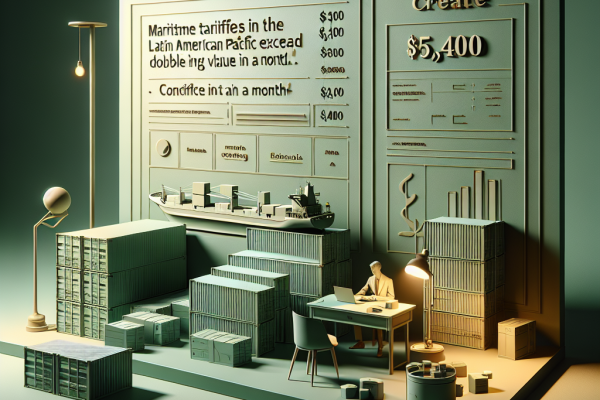 El Boom de Tarifas Marítimas en el Pacífico Tensiona Flujos a EE. UU.