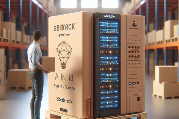 Lanza y Escala Tus Agentes en Amazon Bedrock AgentCore Runtime - Marketplace Insights - Imagen generada por IA