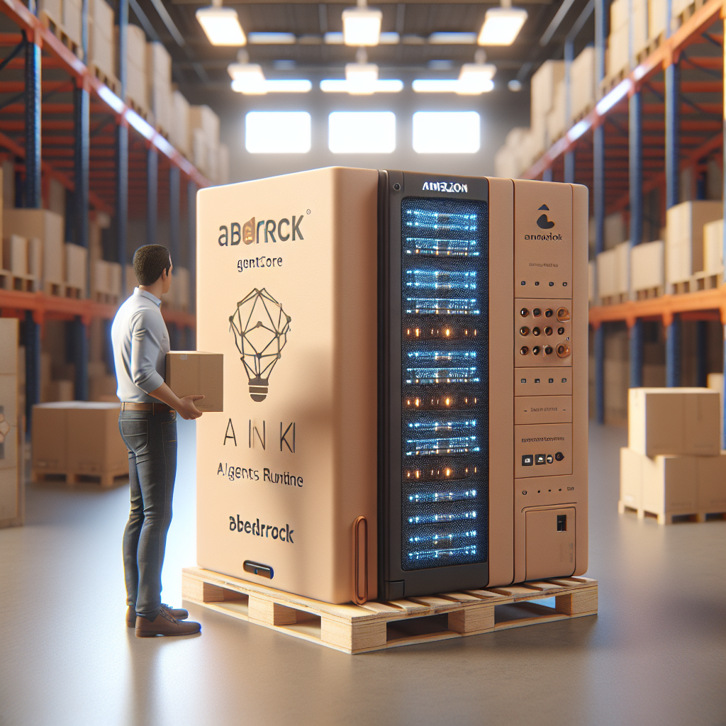 Lanza y Escala Tus Agentes en Amazon Bedrock AgentCore Runtime - Marketplace Insights - Imagen generada por IA