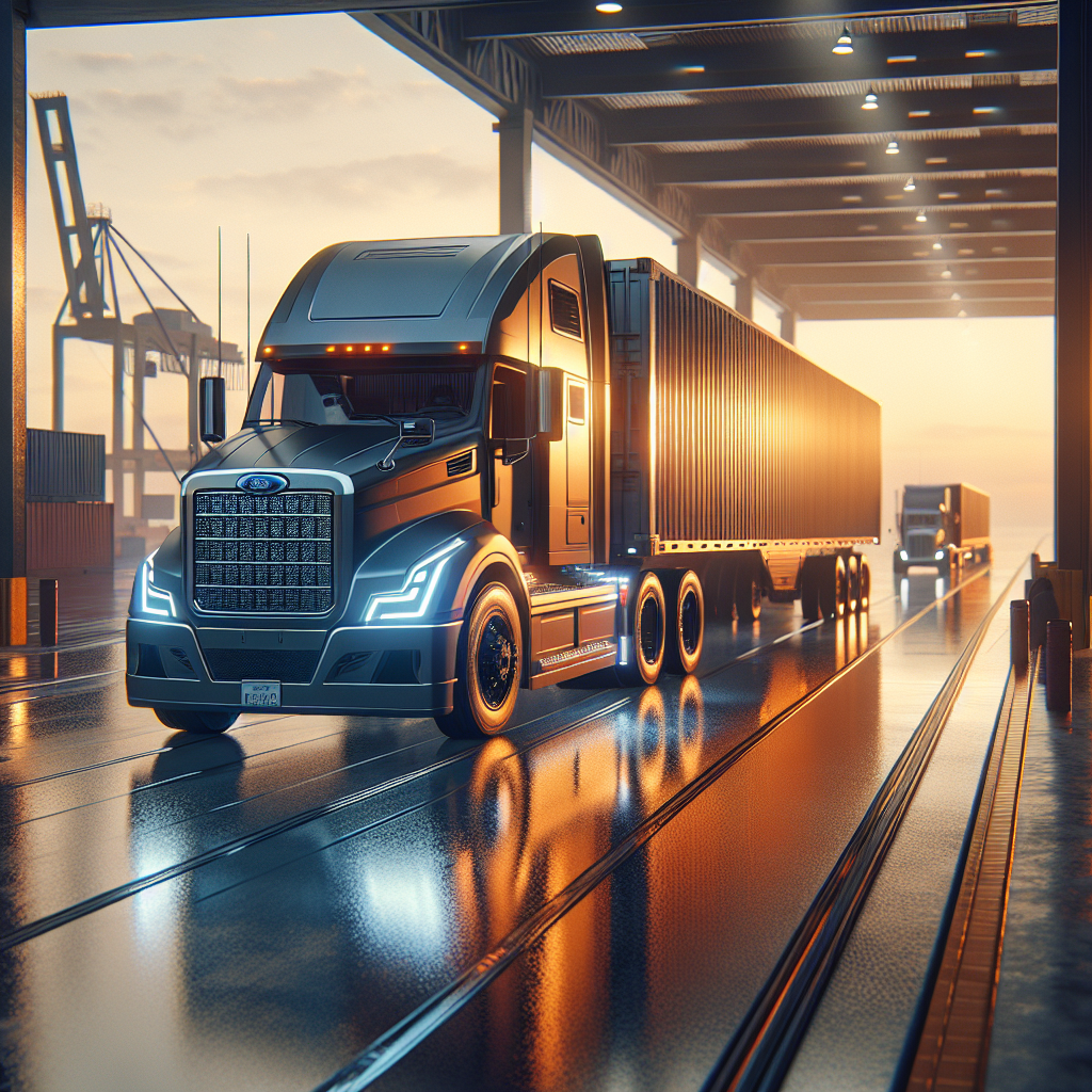 Anuncio de Ford Trucks: Innovación y Potencia en Transporte Profesional - Marketplace Insights - Imagen generada por IA