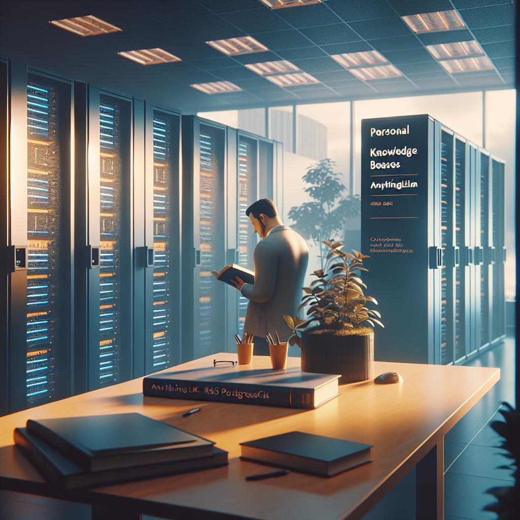 Cómo Crear Bases de Conocimiento con AnythingLLM y PostgreSQL - Marketplace Insights - Imagen generada por IA