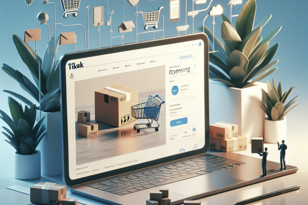 Cómo Abrir una Tienda TikTok: Guía Completa para Vender Online - Marketplace Insights - Imagen generada por IA