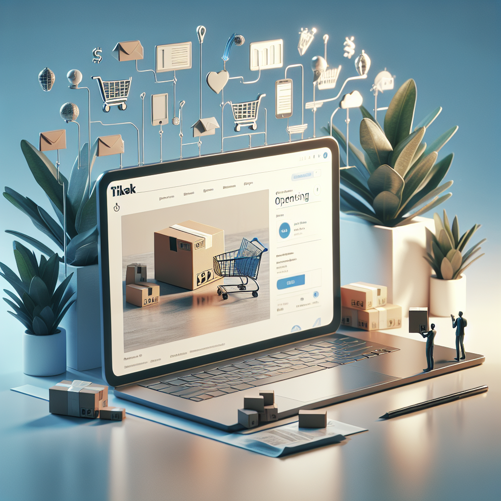 Cómo Abrir una Tienda TikTok: Guía Completa para Vender Online - Marketplace Insights - Imagen generada por IA