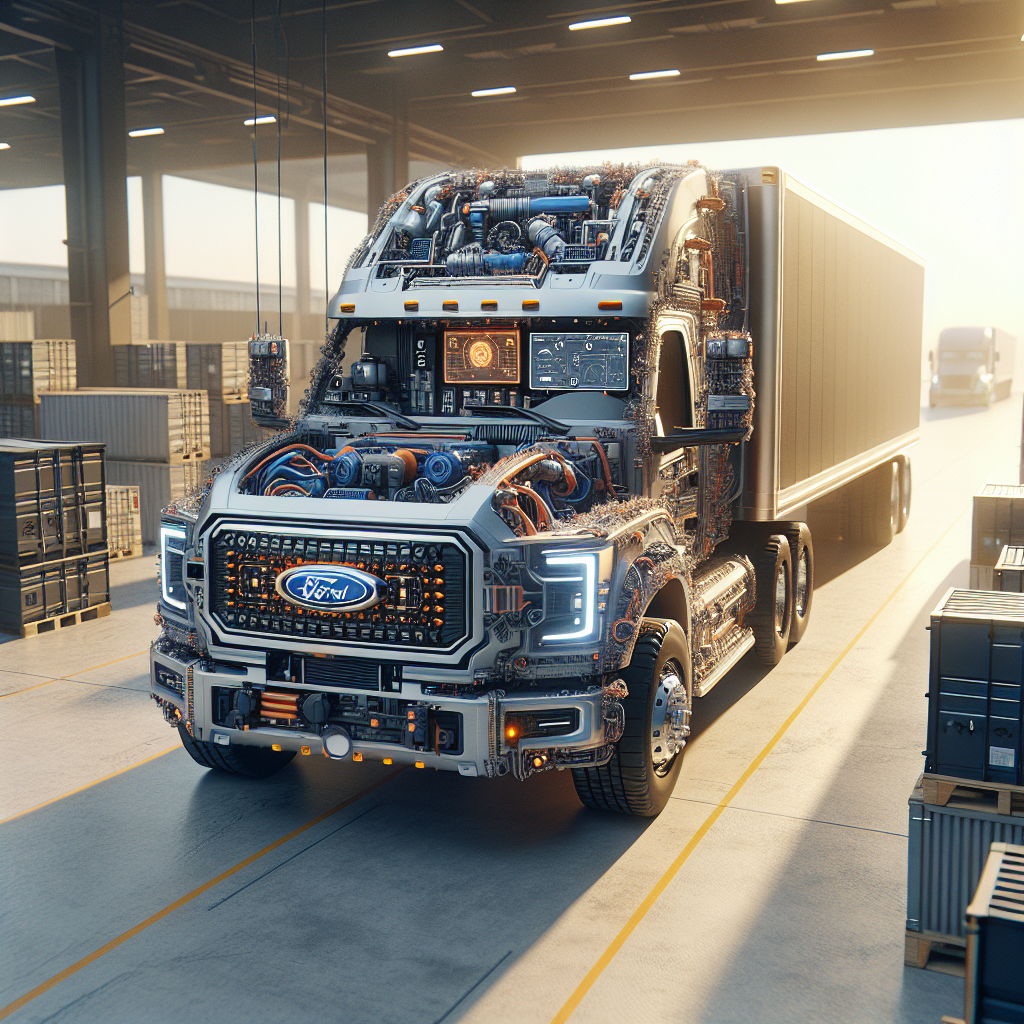 Anuncio de Ford Trucks: Innovación y Rendimiento para Profesionales - Marketplace Insights - Imagen generada por IA