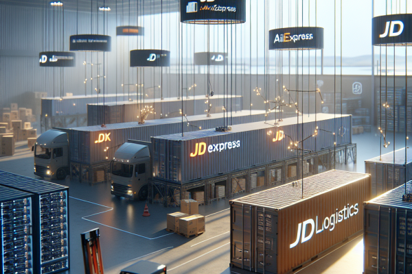 JD Logistics y AliExpress: Crecimiento y Nuevos Servicios en 2025 - Marketplace Insights - Imagen generada por IA