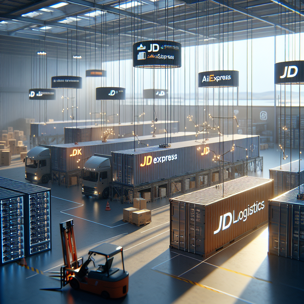 JD Logistics y AliExpress: Crecimiento y Nuevos Servicios en 2025 - Marketplace Insights - Imagen generada por IA