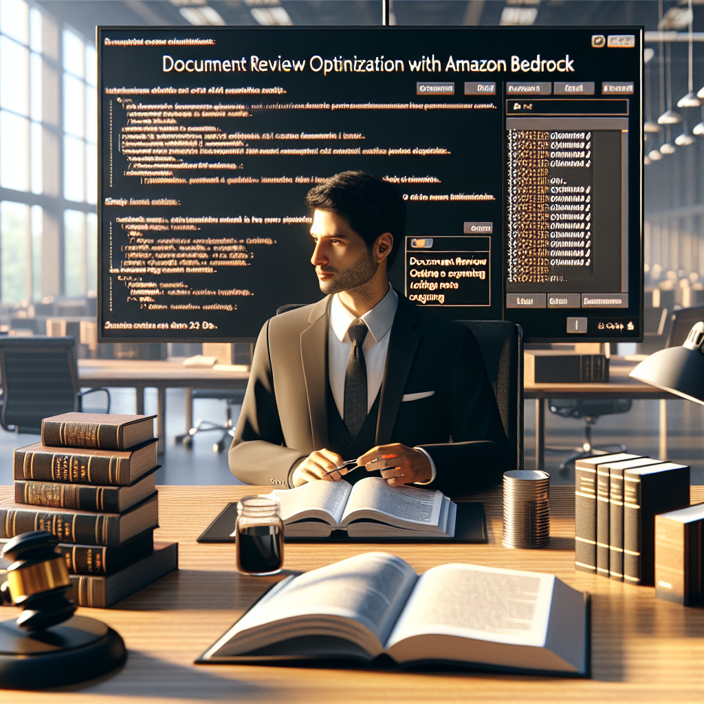 Optimización de la Revisión de Documentos Legales con Amazon Bedrock - Marketplace Insights - Imagen generada por IA