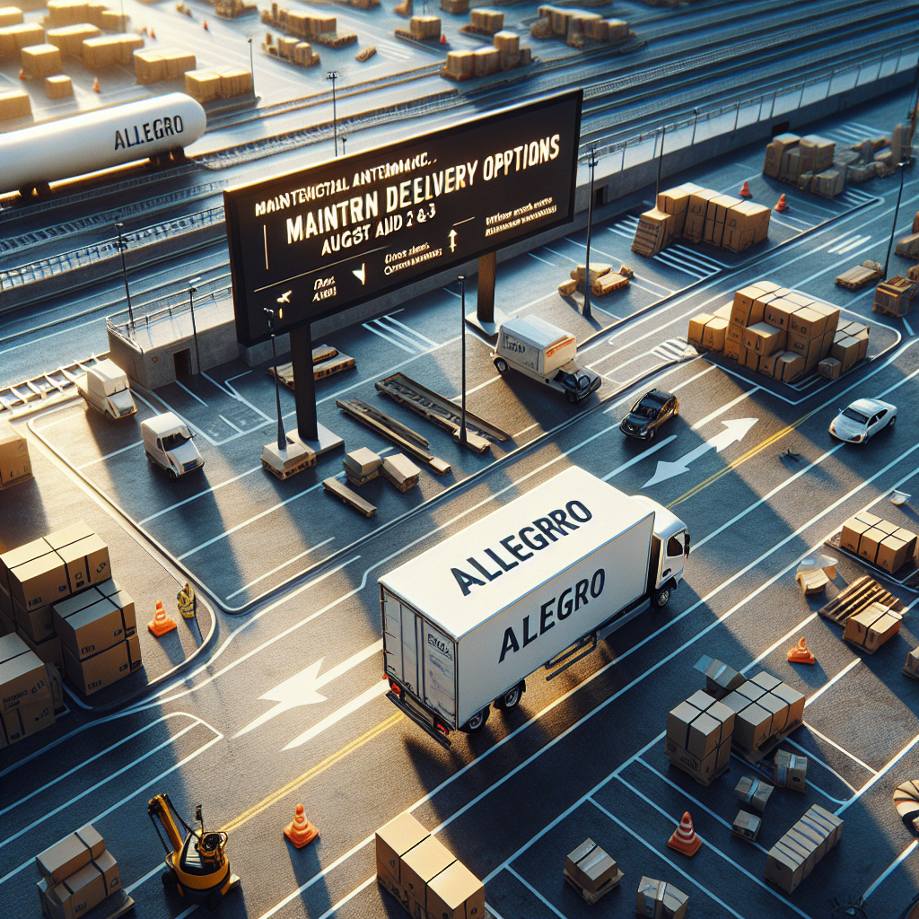 Allegro: Mantenimiento de Opciones de Entrega el 2 y 3 de Agosto