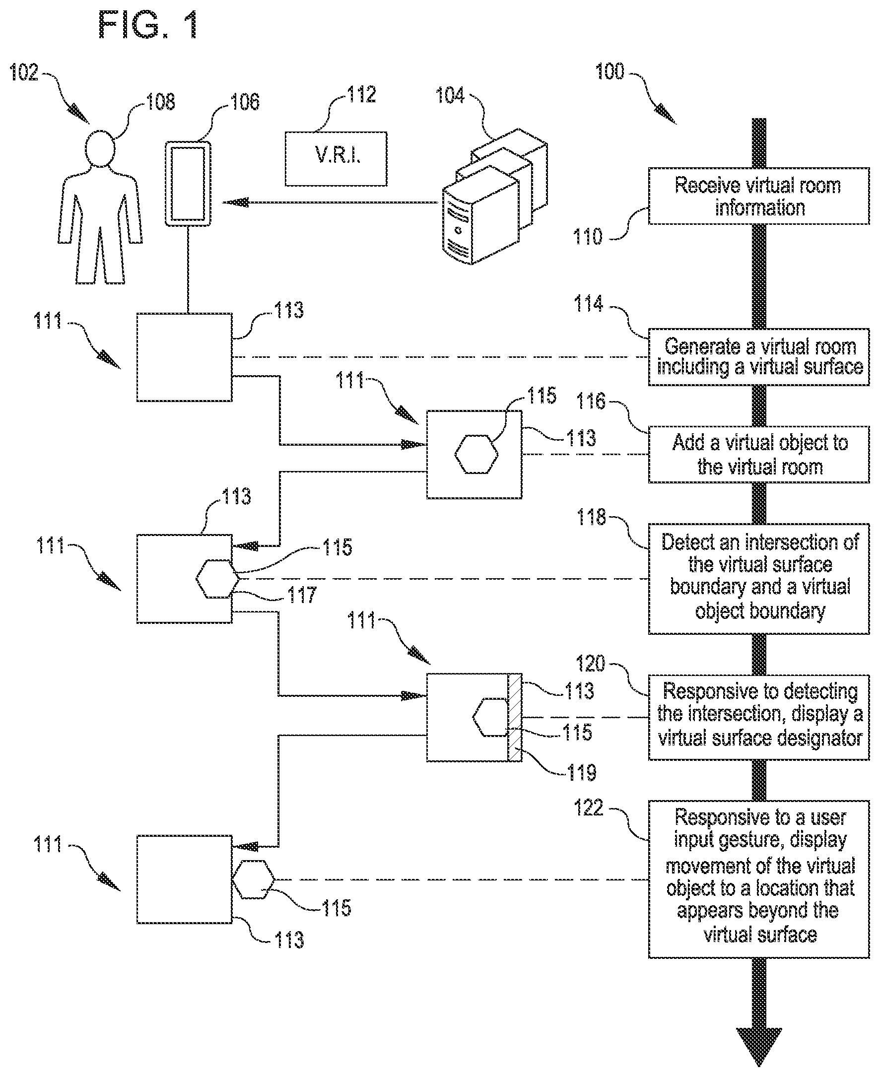 Movimiento de Objetos Virtuales en Superficies Verticales Virtuales