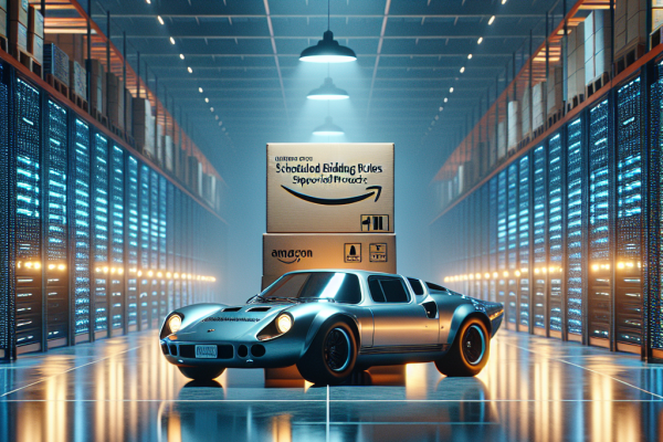 Nuevas Reglas de Puja Programada para Productos Patrocinados en Amazon - Marketplace Insights - Imagen generada por IA