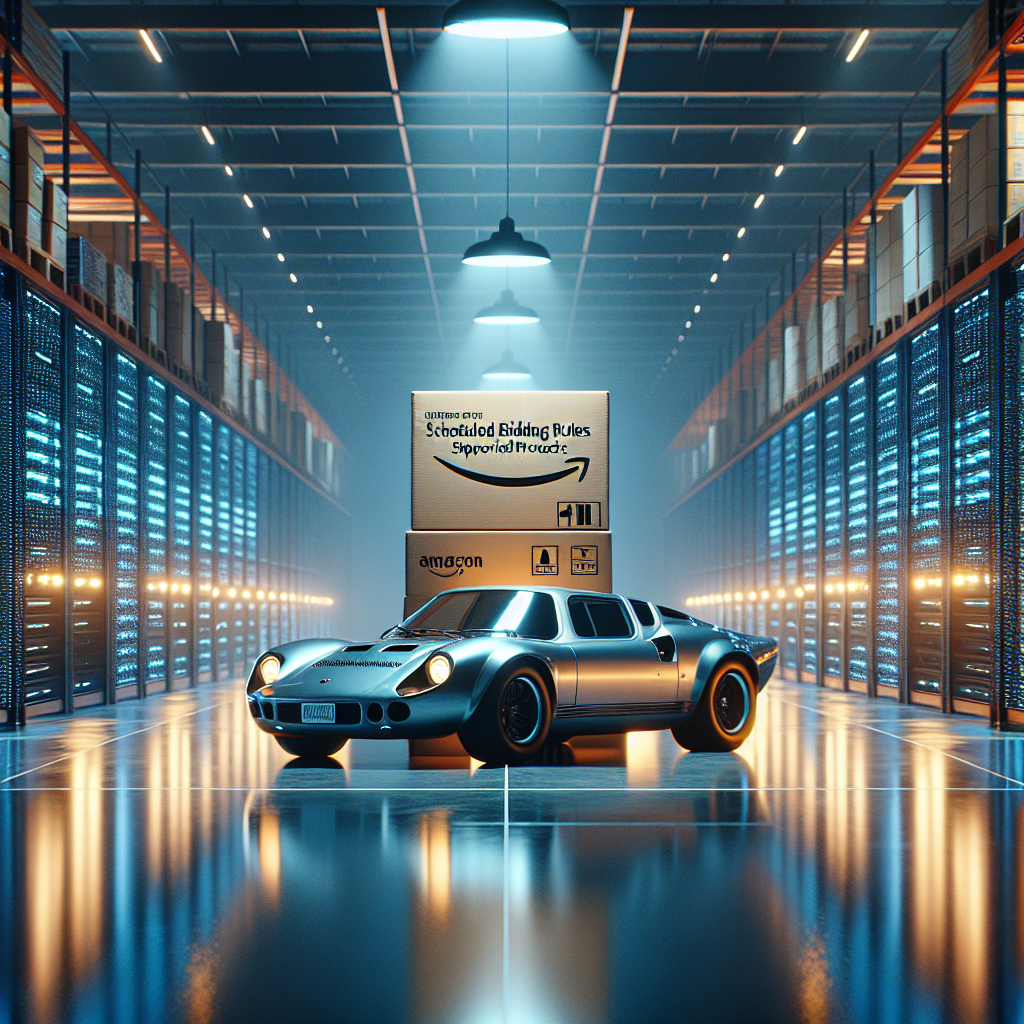 Nuevas Reglas de Puja Programada para Productos Patrocinados en Amazon - Marketplace Insights - Imagen generada por IA