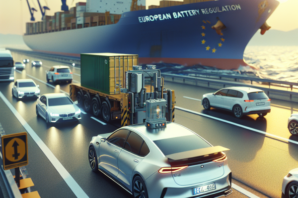 Reglamento de Baterías: Cómo Cumplir con la Nueva Legislación Europea - Marketplace Insights - Imagen generada por IA
