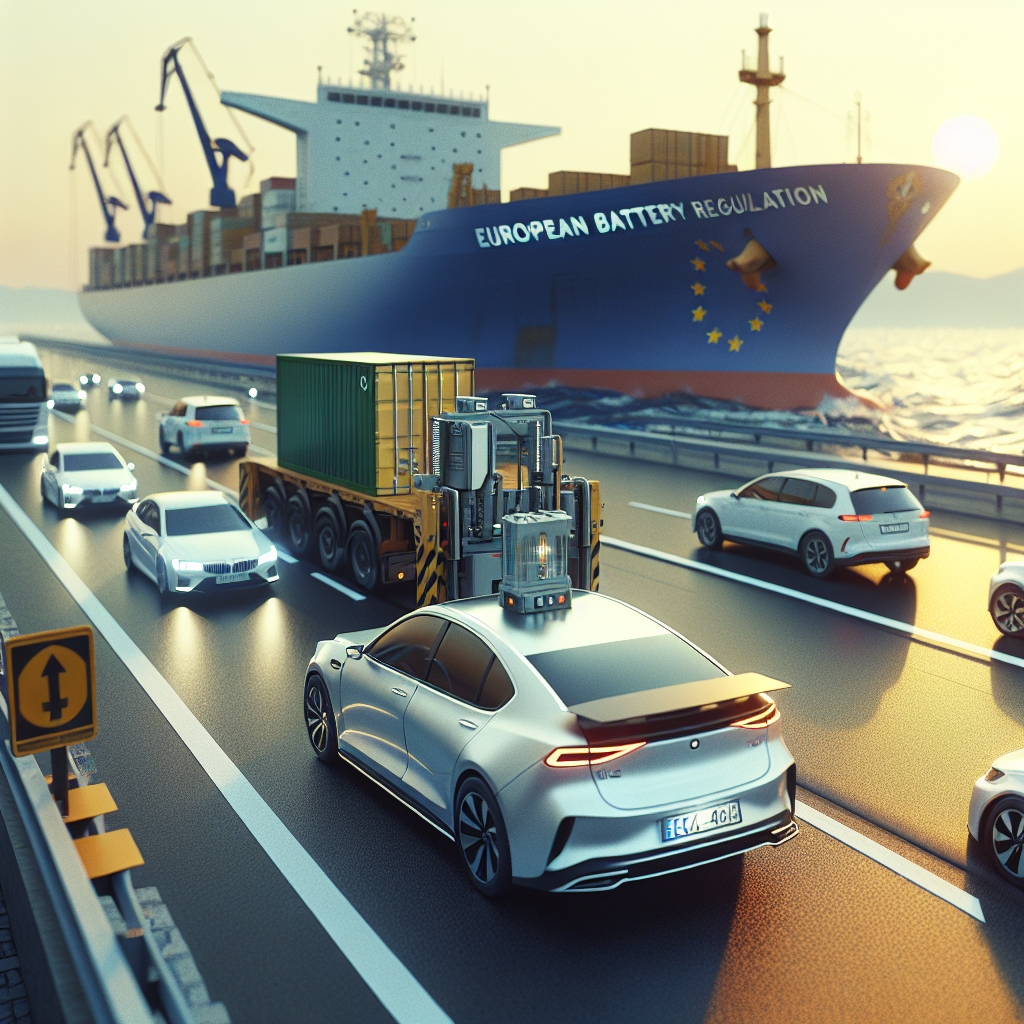 Reglamento de Baterías: Cómo Cumplir con la Nueva Legislación Europea - Marketplace Insights - Imagen generada por IA