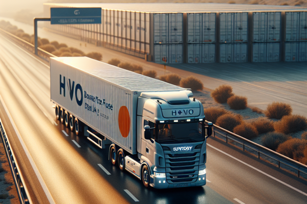 Suntory Beverage Reduce Emisiones CO₂ Con Nuevos Duotráilers - Marketplace Insights - Imagen generada por IA