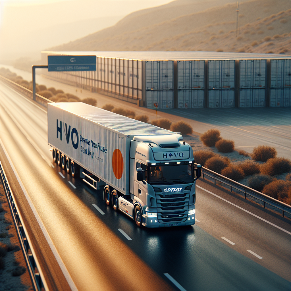 Suntory Beverage Reduce Emisiones CO₂ Con Nuevos Duotráilers - Marketplace Insights - Imagen generada por IA