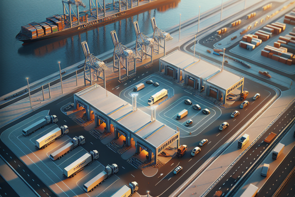 La Terminal de Algeciras Incorpora Cuatro Vehículos Eléctricos Internos - Marketplace Insights - Imagen generada por IA