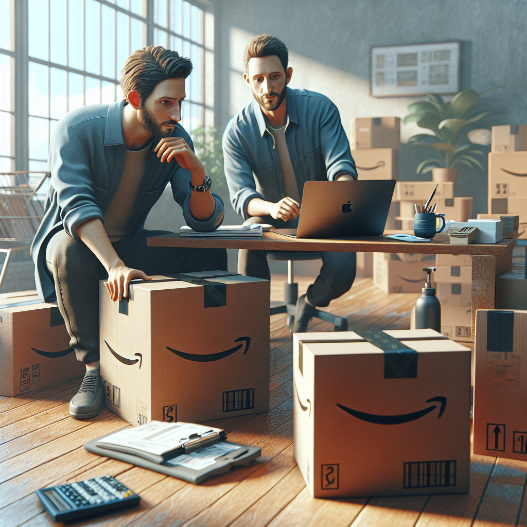 Cómo Vender Productos de Marca en Amazon: Estrategias y Consejos Clave - Marketplace Insights - Imagen generada por IA