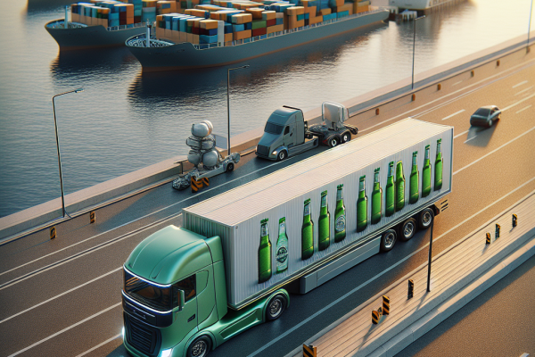 Ambar y Carreras Prueban Transporte de Cerveza con Hidrógeno Renovable - Marketplace Insights - Imagen generada por IA