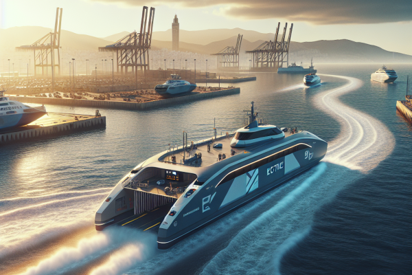 Baleària Construirá Dos Fast Ferries Eléctricos Entre España y Marruecos - Marketplace Insights - Imagen generada por IA