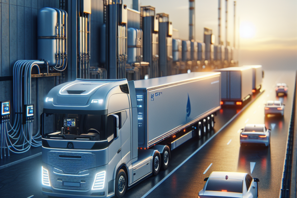 Carreras y Ambar Prueban Transporte con Hidrógeno Renovable en España - Marketplace Insights - Imagen generada por IA