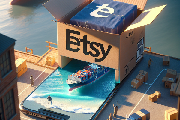 Etsy y eBay en Problemas por el Fin del De Minimis en EE.UU. - Marketplace Insights - Imagen generada por IA
