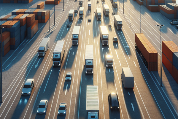 La Matriculación de Vehículos Industriales Crece un 2,6% en Agosto - Marketplace Insights - Imagen generada por IA