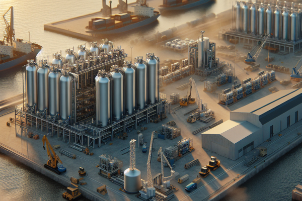 El Port de Barcelona Construirá Su Primera Hidrogenera de Hidrógeno Verde - Marketplace Insights - Imagen generada por IA