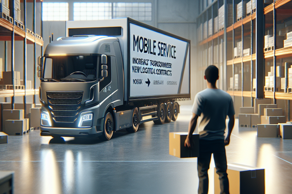 Servicio Móvil Aumenta Su Facturación Con Nuevos Contratos Logísticos - Marketplace Insights - Imagen generada por IA