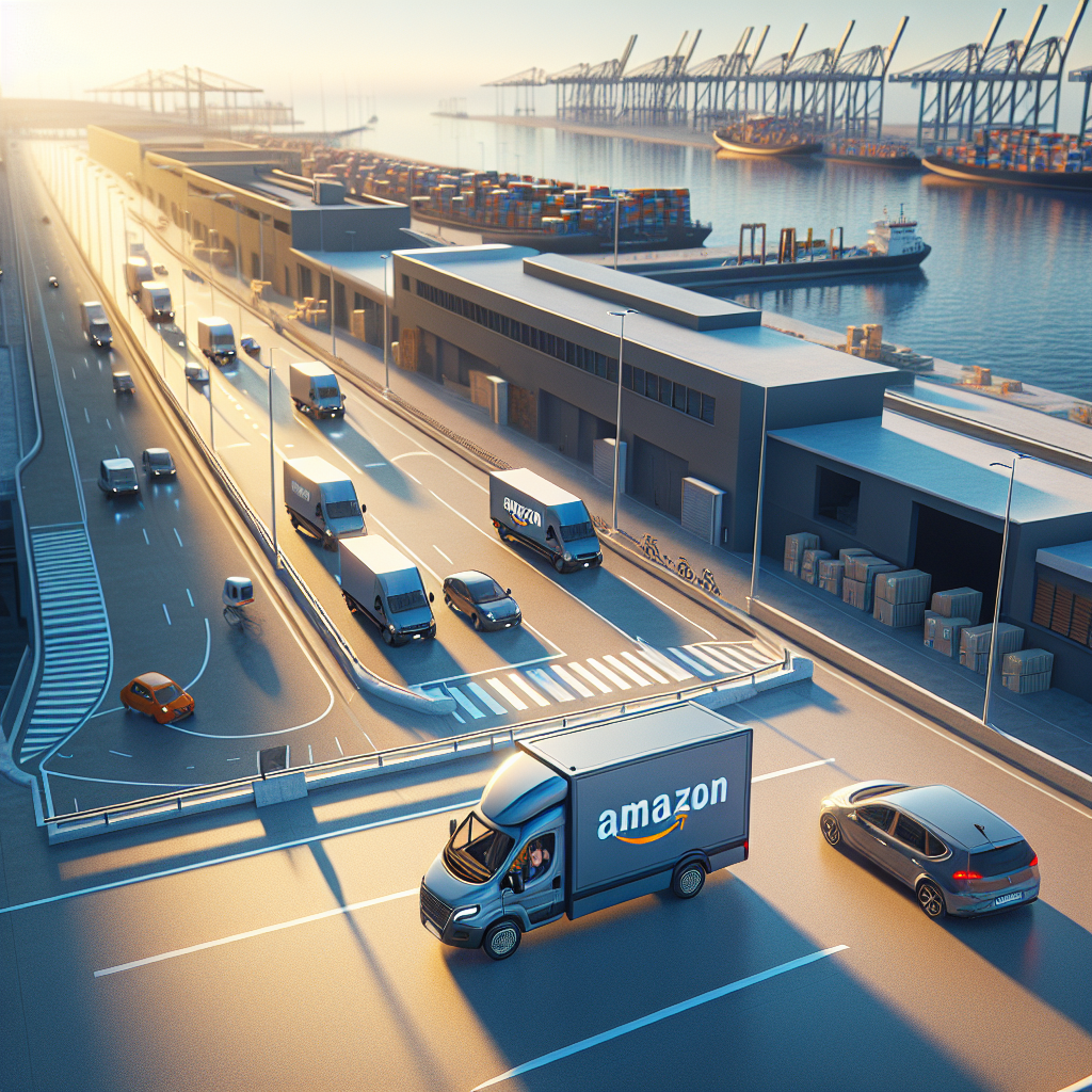 Amazon Amplía Su Red De Transporte En España Con Furgonetas Eléctricas - Marketplace Insights - Imagen generada por IA