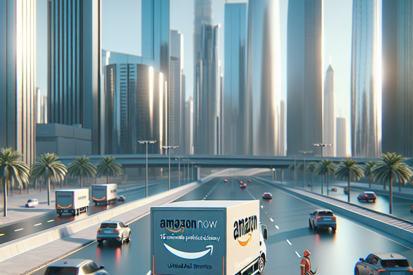Amazon Ahora: Entrega de Productos en 15 Minutos en los Emiratos - Marketplace Insights - Imagen generada por IA