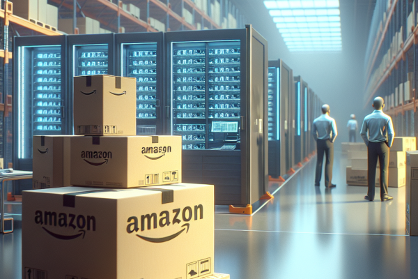 Amazon Warehousing y Distribución: Guía para Vendedores en 2025 - Marketplace Insights - Imagen generada por IA