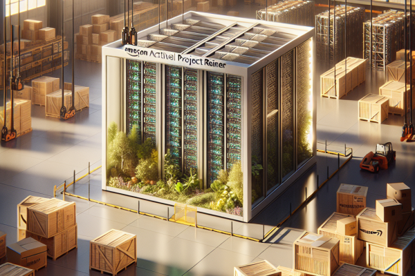 Amazon Activa Project Rainier: Uno de los Mayores Clústeres de IA del Mundo - Marketplace Insights - Imagen generada por IA