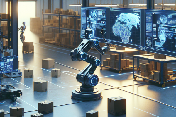 Blue Jay y Project Eluna: Innovaciones en Robótica e IA en Amazon - Marketplace Insights - Imagen generada por IA