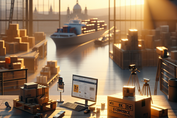 El Comercio Electrónico, Aliado del Ahorro en el Hogar en España - Marketplace Insights - Imagen generada por IA