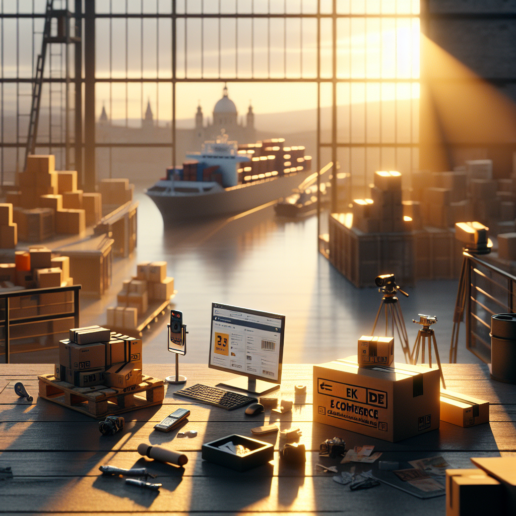 El Comercio Electrónico, Aliado del Ahorro en el Hogar en España - Marketplace Insights - Imagen generada por IA