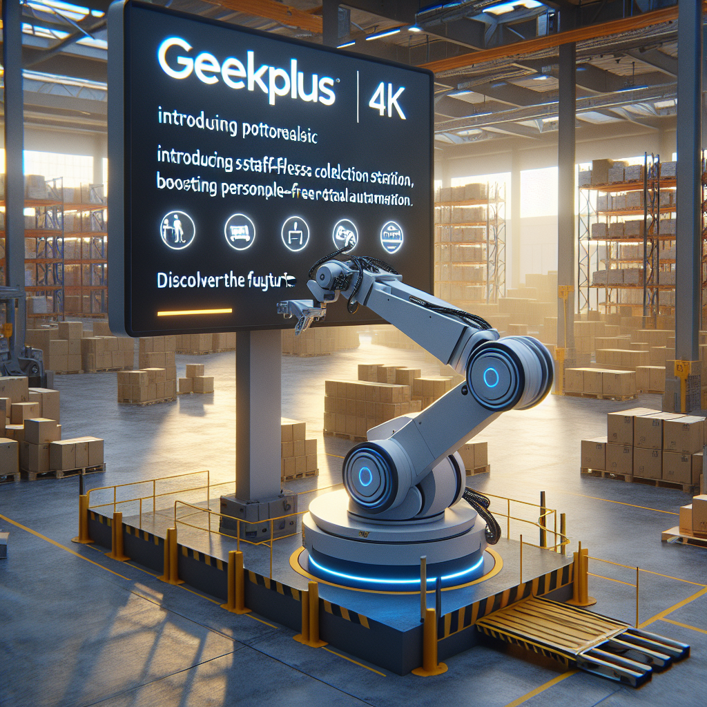 Geekplus Presenta Su Nueva Estación de Recogida Robótica Sin Personal - Marketplace Insights - Imagen generada por IA