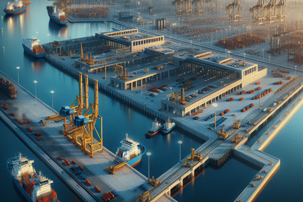 El Puerto de Santander Avanza en la Construcción del Tacón y Rampa Ro-Ro - Marketplace Insights - Imagen generada por IA