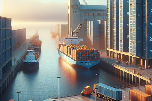 El Puerto de Vigo Se Consolida Como Principal Entrada de Fruta Sudamericana - Marketplace Insights - Imagen generada por IA