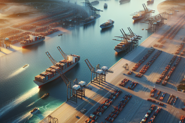 Los Puertos Españoles Sofren El Impacto del Comercio Mundial en 2025 - Marketplace Insights - Imagen generada por IA