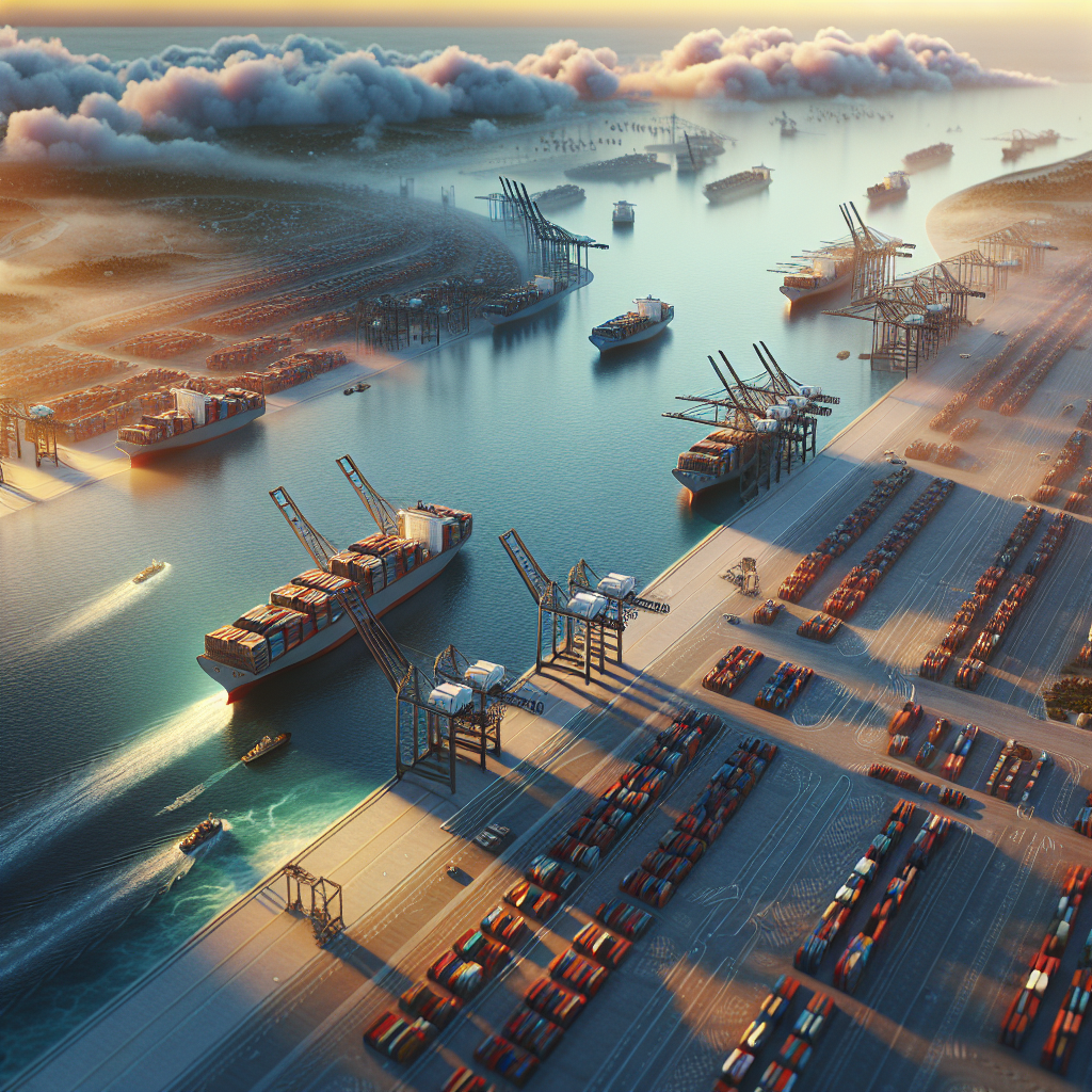 Los Puertos Españoles Sofren El Impacto del Comercio Mundial en 2025 - Marketplace Insights - Imagen generada por IA