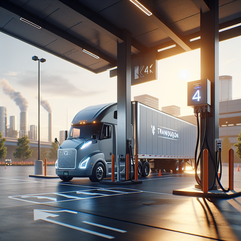 Transnugón Avanza en la Electrificación de Su Flota con PragmaCharge - Marketplace Insights - Imagen generada por IA