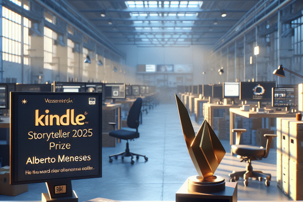 Alberto Meneses Gana el Premio Kindle Storyteller 2025 con Su Novela - Marketplace Insights - Imagen generada por IA