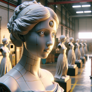 Alexa Toma Forma de Menina en Madrid: Arte y Tecnología Se Unen - Marketplace Insights - Imagen generada por IA