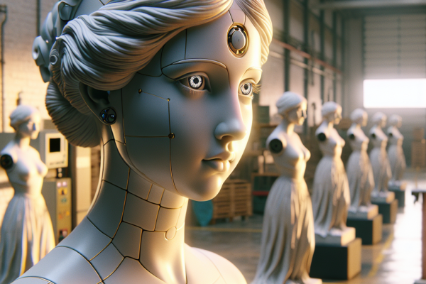 Alexa Toma Forma de Menina en Madrid: Arte y Tecnología Se Unen - Marketplace Insights - Imagen generada por IA