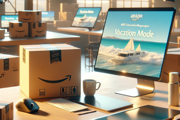 Cómo Activar el Modo Vacaciones en Amazon: Guía Completa para Vendedores - Marketplace Insights - Imagen generada por IA