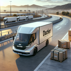 Dachser Implementa Camión Eléctrico JAC para Entregas Sin Emisiones en Málaga - Marketplace Insights - Imagen generada por IA
