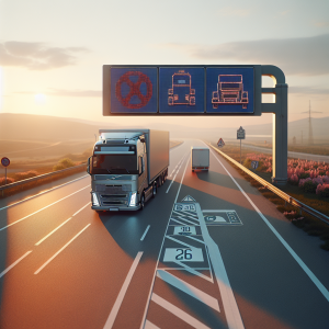 La DGT Reconoce Multas a Camiones Pese a Circular Correctamente - Marketplace Insights - Imagen generada por IA