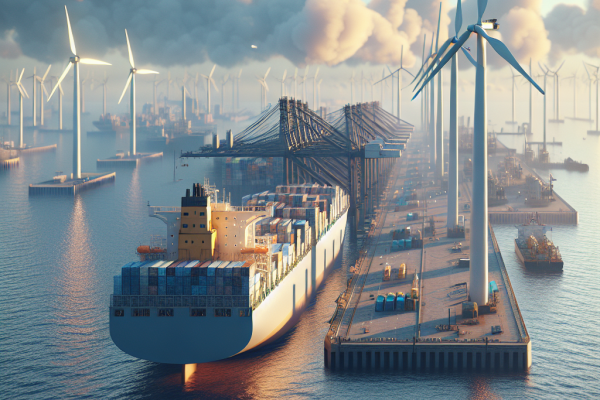 DSV Certifica Que el 100% de Su Consumo Eléctrico Proviene de Energías Renovables - Marketplace Insights - Imagen generada por IA