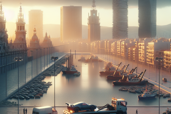 Las Empresas de Grúas Denuncian el Acaparamiento de Vehículos en Valencia - Marketplace Insights - Imagen generada por IA