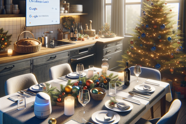 16 Consejos de Google AI para un Agradable Almuerzo Navideño en 2025 - Marketplace Insights - Imagen generada por IA